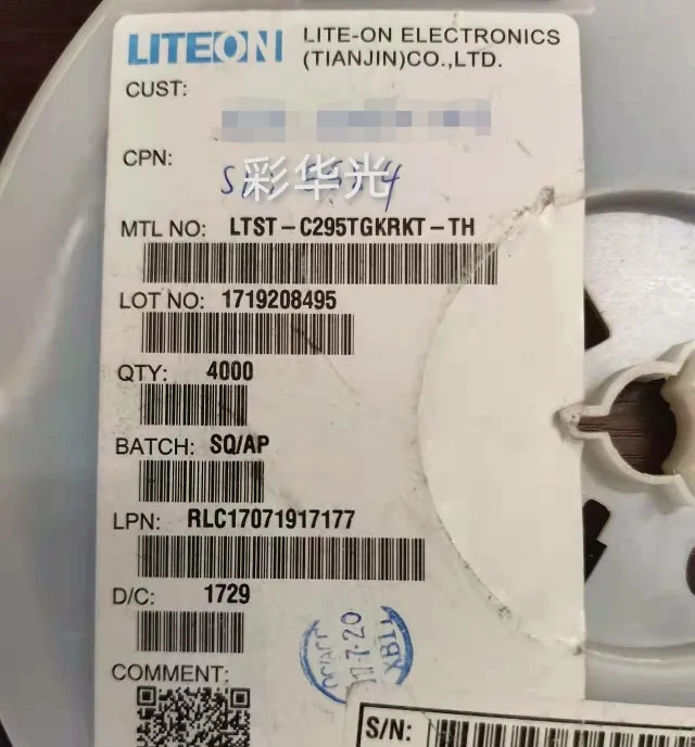 50 шт./LTST-C295TGKRKT-TH 0603 двухцветный патч-светодиод с одним объемом небольшой мощности
50 шт./LTST-C295TGKRKT-TH 0603 двухцветный патч-светодиод с одним объемом небольшой мощности