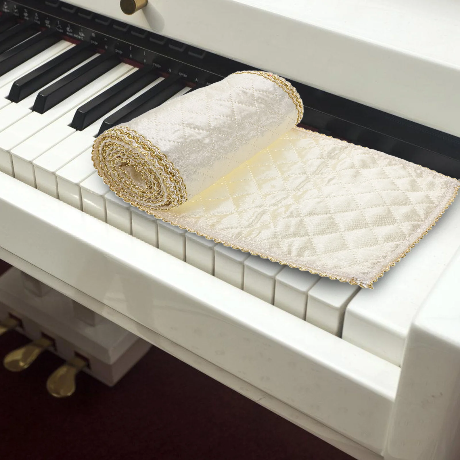 Piano Keyboard Cloth White Snow Ultrafine Cover Reusable Anti Perfectly Keyboard Accessories 
Piano Keyboard Cloth White Snow Ultrafine Cover Reusable Anti Perfectly Keyboard Accessories