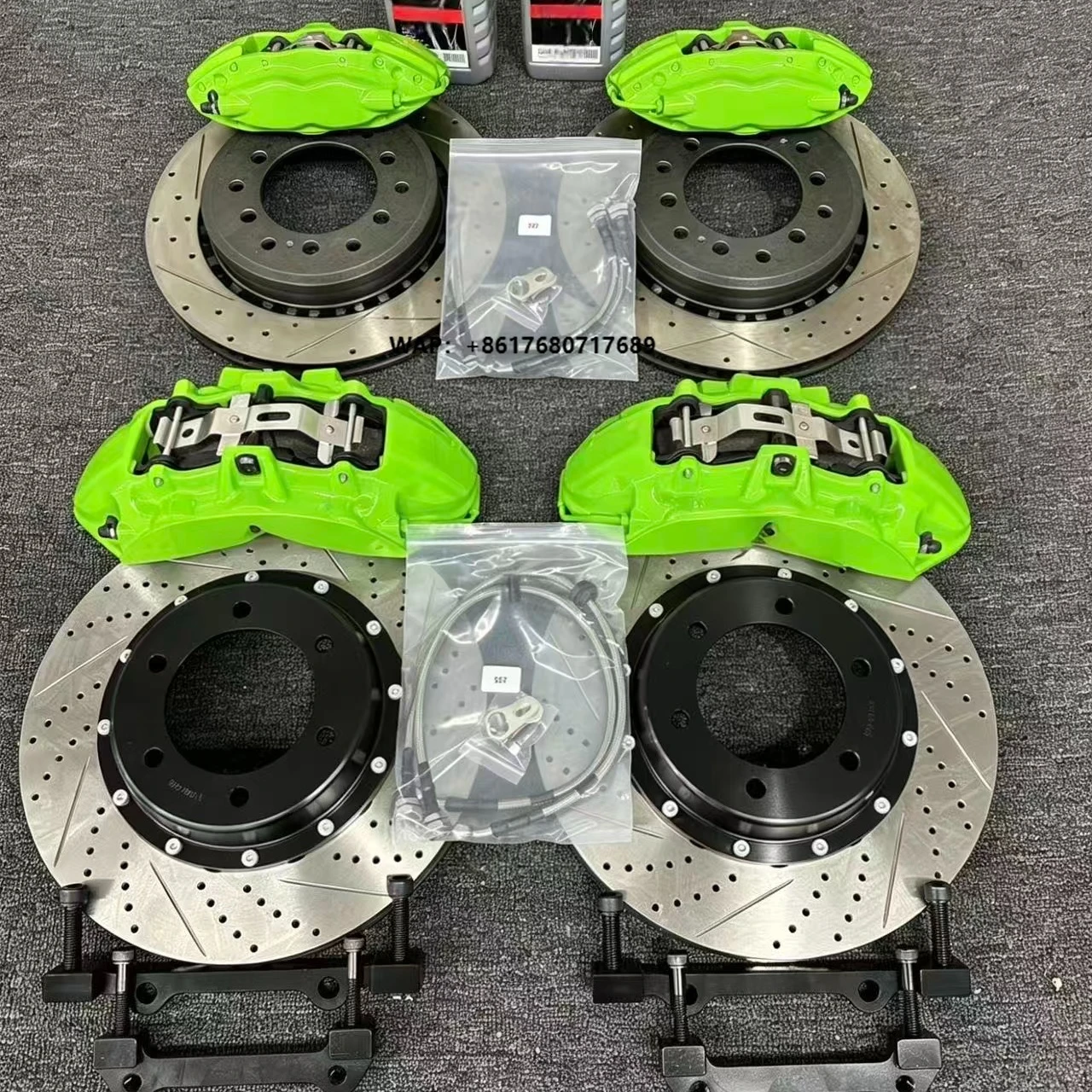 New Big Brake Caliper Kit Front V6 6-pot Rear F40 4 Pistons Parking Caliper High Performance for 328i 2018 Grand Cherokee
New Big Brake Caliper Kit Front V6 6-pot Rear F40 4 Pistons Parking Caliper High Performance for 328i 2018 Grand Cherokee