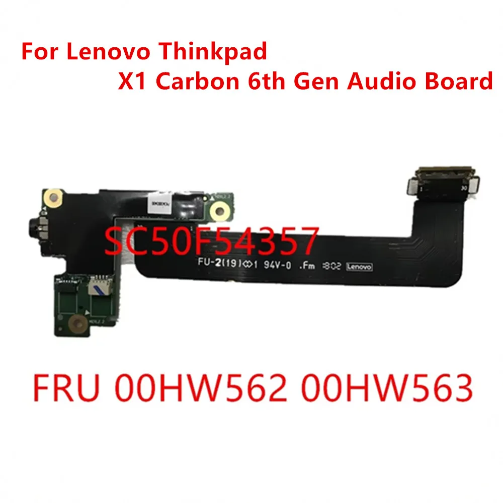 Новая и оригинальная аудиоплата для Lenovo Thinkpad X1 Carbon 6-го поколения ноутбука аудиоподкарты с кабелем 00HW562 00HW563 SC50F54357
Новая и оригинальная аудиоплата для Lenovo Thinkpad X1 Carbon 6-го поколения ноутбука аудиоподкарты с кабелем 00HW562 00HW563 SC50F54357