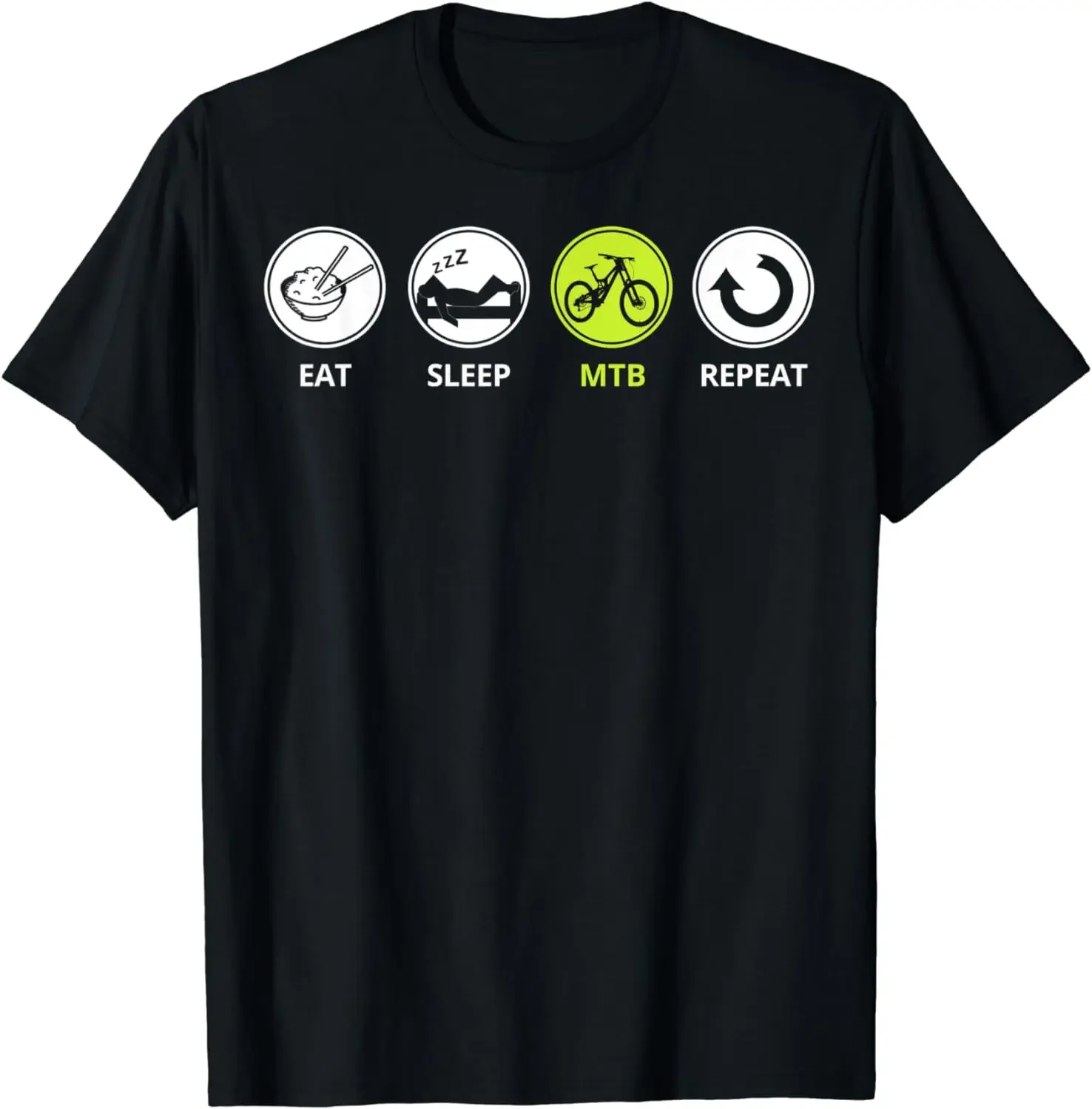 Funny Mountain Bike Tee Shirt - Eat Sleep MTB Repeat T-Shirt Men Clothing Tops Graphic T Shirts Streetwear Camisetas
Funny Mountain Bike Tee Shirt - Eat Sleep MTB Repeat T-Shirt Men Clothing Tops Graphic T Shirts Streetwear Camisetas