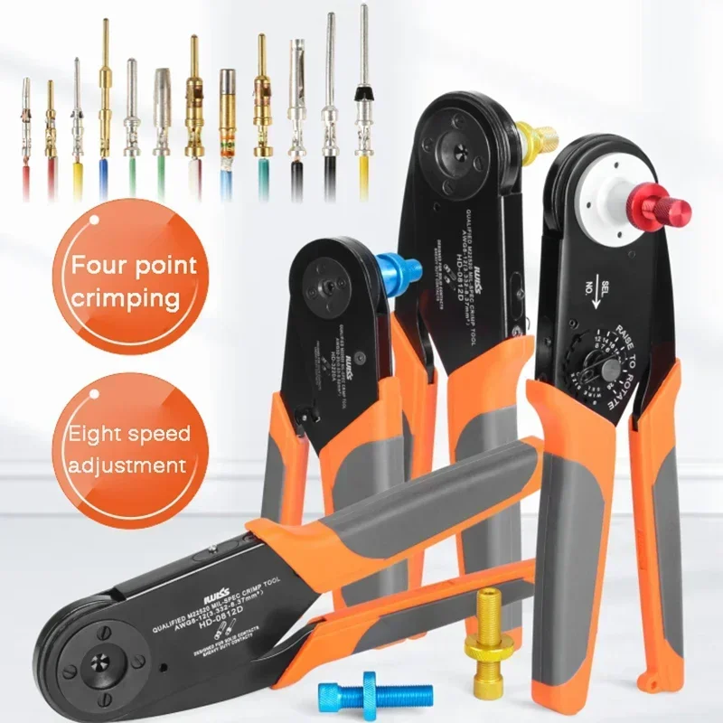 Aviation Terminal Four-point Crimping Pliers HD2612 Heavy-duty Connector Pin Crimping Pliers M22520/1-01
Aviation Terminal Four-point Crimping Pliers HD2612 Heavy-duty Connector Pin Crimping Pliers M22520/1-01
