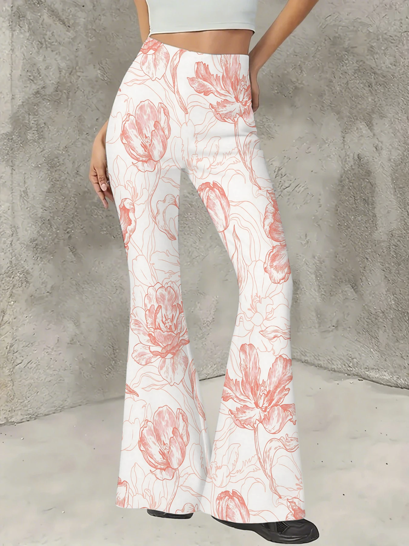 Y2K Graphic Print Flare Pants Women High Waist Knit Bell Bottom Trousers
Y2K Graphic Print Flare Pants Women High Waist Knit Bell Bottom Trousers