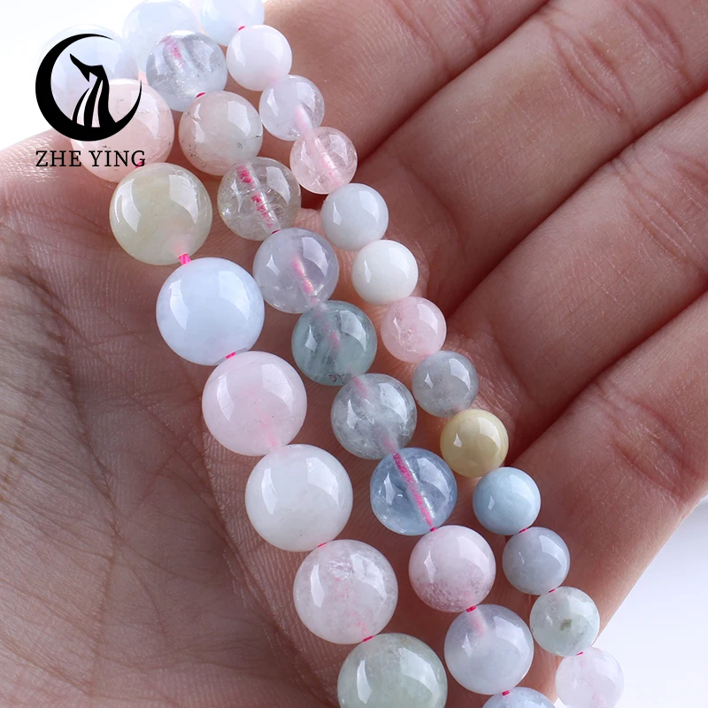 Natural Stone Morganite Beads Colorful Smooth Round Loose Spacer Mixed Bead For Jewelry Making DIY Bracelet Accessories 6 8 10mm
Natural Stone Morganite Beads Colorful Smooth Round Loose Spacer Mixed Bead For Jewelry Making DIY Bracelet Accessories 6 8 10mm