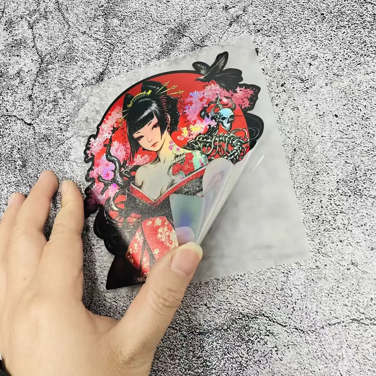 1 шт. яркая японская наклейка с цветком гейши и вишни-красный дизайн, самоклеящаяся водонепроницаемая наклейка для ноутбука
1 шт. яркая японская наклейка с цветком гейши и вишни-красный дизайн, самоклеящаяся водонепроницаемая наклейка для ноутбука