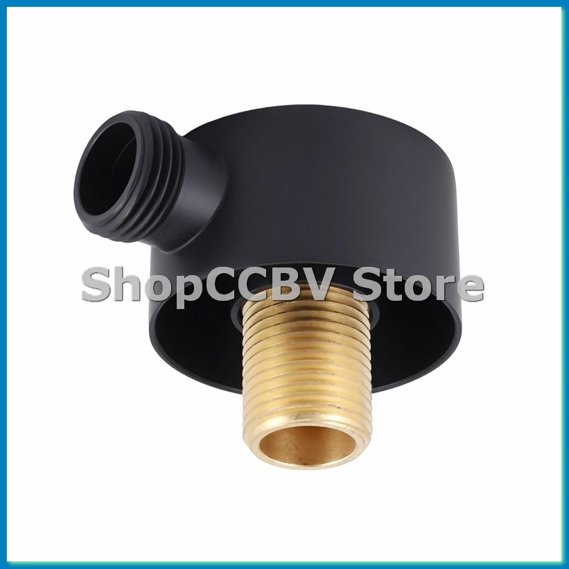 Wall Supply Elbow,Brass Round Wall Mount Shower Hose Connector Accessories G1/2Inch Water Outlet for Shower-Black-A33R
Wall Supply Elbow,Brass Round Wall Mount Shower Hose Connector Accessories G1/2Inch Water Outlet for Shower-Black-A33R