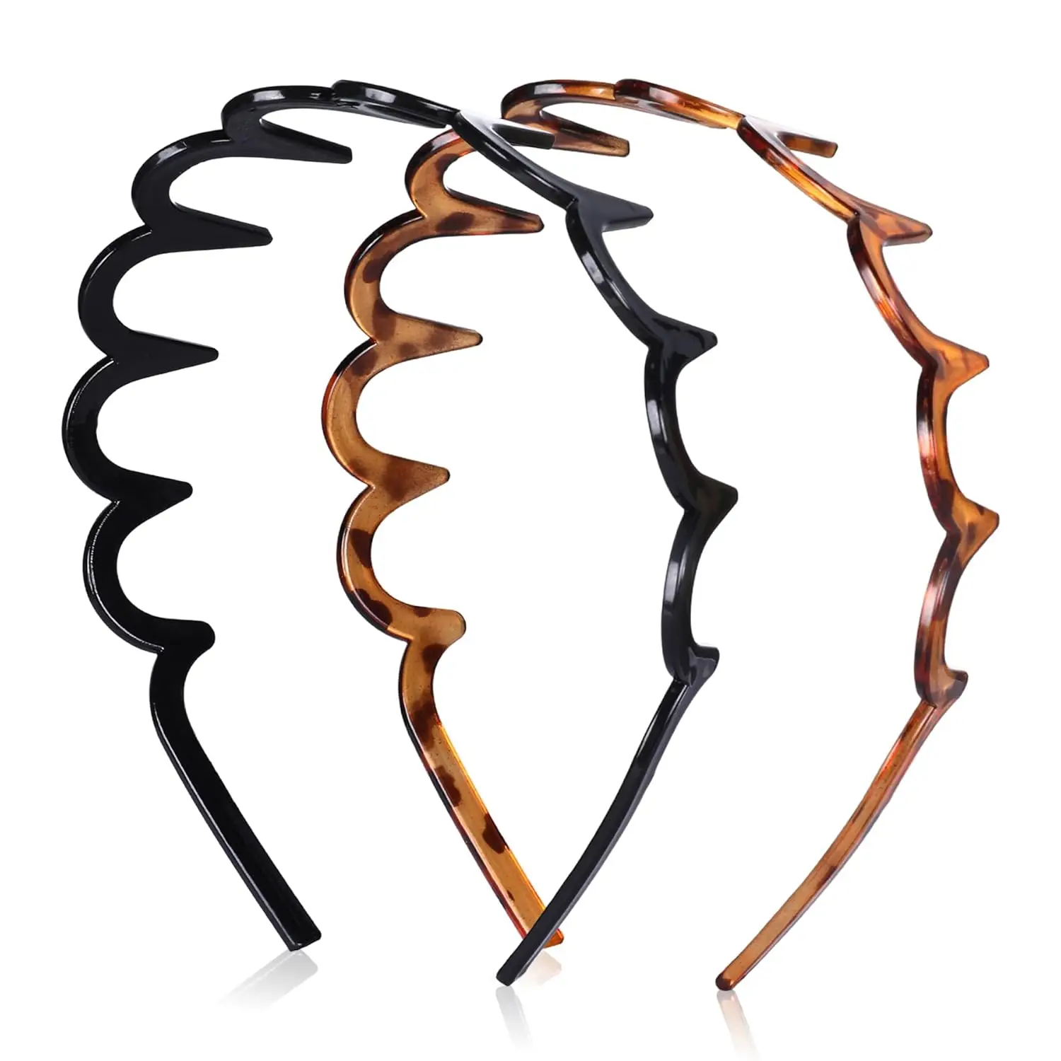 2 Pack Zig Zag Headbands for Women, Non-Slip Wavy Plastic Hair Comb with Teeth, U-Shape High Cranium Korean Style Hair
2 Pack Zig Zag Headbands for Women, Non-Slip Wavy Plastic Hair Comb with Teeth, U-Shape High Cranium Korean Style Hair