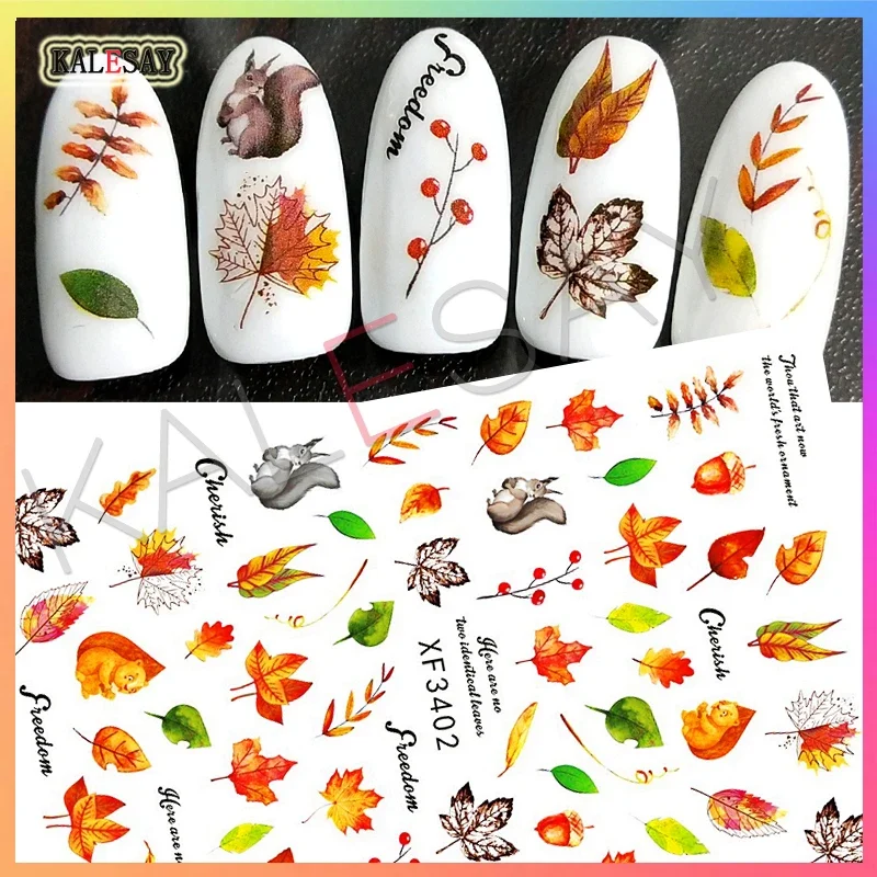 Autumn Maple Leaf Nail Art Stickers for Manicure Lovely Nail Design Decoration Decals Decor Self Adhesive Designer Nail Stickers
Autumn Maple Leaf Nail Art Stickers for Manicure Lovely Nail Design Decoration Decals Decor Self Adhesive Designer Nail Stickers