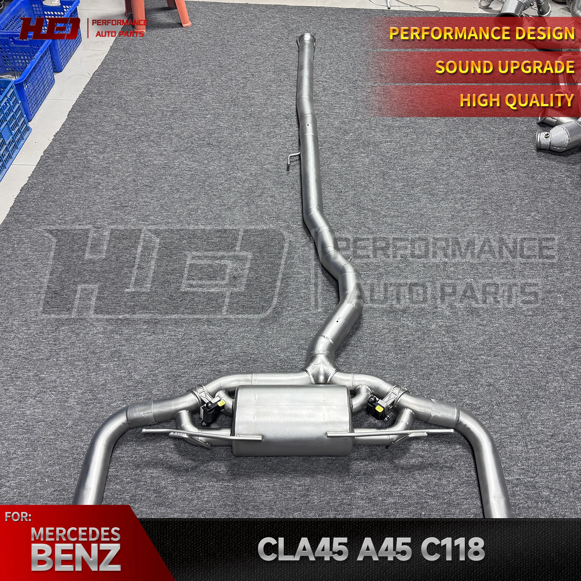Exhaust Pipe for Mercedes-benz A45 S W177/cla45 S C118/gla45 S H247 2.0t 2019-2023 Muffler Valved Ss304 Catback Exhaust
Exhaust Pipe for Mercedes-benz A45 S W177/cla45 S C118/gla45 S H247 2.0t 2019-2023 Muffler Valved Ss304 Catback Exhaust