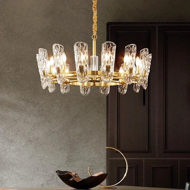 Luxury Pendant Light Copper Living Dining Room Lighting Lustre Decor Chandelier Lamp Indoor Hotel Bar Hanging Lights Fixture
Luxury Pendant Light Copper Living Dining Room Lighting Lustre Decor Chandelier Lamp Indoor Hotel Bar Hanging Lights Fixture