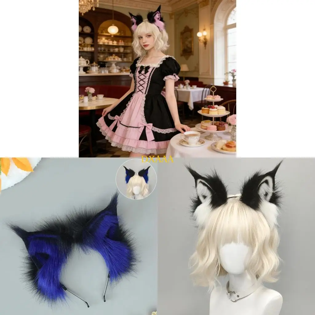 DXAA Black Fuzzy Cats Ear Headpiece Comfortable Hairband Cosplay Cats Ear Headpiece For Anime Lover
DXAA Black Fuzzy Cats Ear Headpiece Comfortable Hairband Cosplay Cats Ear Headpiece For Anime Lover