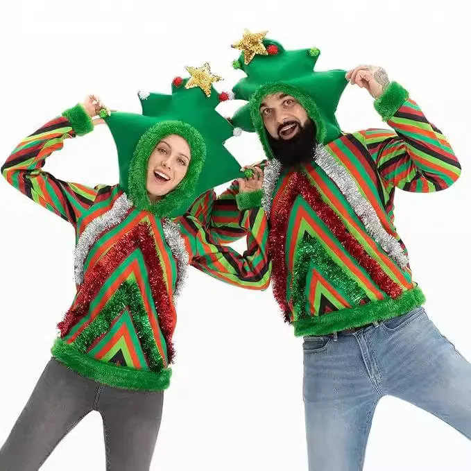 Christmas Colorful Hoodie Top Cosplay Costume Decorated Christmas Tree Hoodie Top Cosplay Party Performance Costumes Clothing
Christmas Colorful Hoodie Top Cosplay Costume Decorated Christmas Tree Hoodie Top Cosplay Party Performance Costumes Clothing