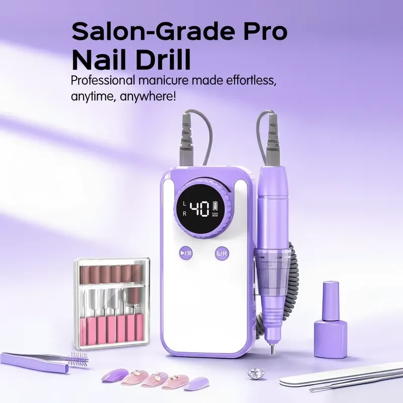 【CHIMU HOME】 Professional 2500 mAh Rechargeable Portable Electric Nail Drill Machine for Manicure Toenails with LED Display
【CHIMU HOME】 Professional 2500 mAh Rechargeable Portable Electric Nail Drill Machine for Manicure Toenails with LED Display