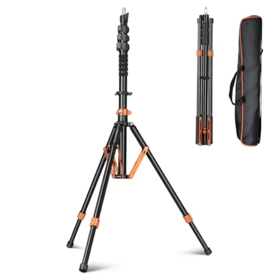 Light Stand Photography with Air-Cushioned9ft/2.75m Adjustable Aluminum Heavy Duty Tripod Stand Studio Sturdy Tripod for Speedl
Light Stand Photography with Air-Cushioned9ft/2.75m Adjustable Aluminum Heavy Duty Tripod Stand Studio Sturdy Tripod for Speedl