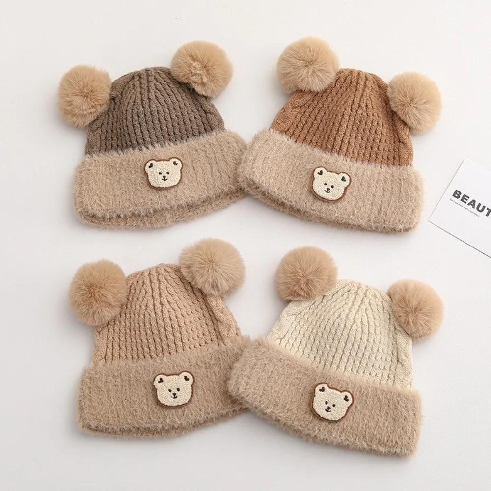 New Warm Knitted Hat Windproof Cute Bear Pullover Cap Coldproof Pompom Ear Protection Hat for 1-3Y
New Warm Knitted Hat Windproof Cute Bear Pullover Cap Coldproof Pompom Ear Protection Hat for 1-3Y