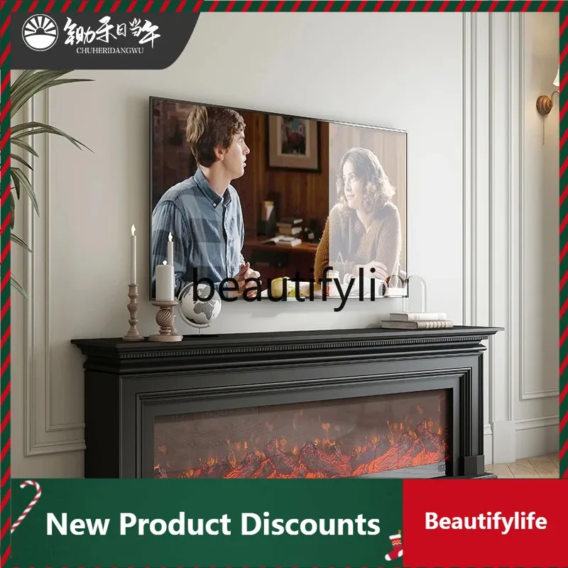 LTFrench Retro Simulated Fireplace TV Cabinet Vintage Style Wall Decor Cabinet Italian Minimalist Floor Cabinet D80 
LTFrench Retro Simulated Fireplace TV Cabinet Vintage Style Wall Decor Cabinet Italian Minimalist Floor Cabinet D80