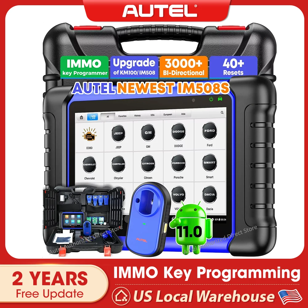 Автосканер Autel MaxiIM IM508S: программатор ключей, диагностический сканер OBD2, инструмент для программирования ключей IMMO, 3000+ активных тестов (аналог KM100, IM508)
Автосканер Autel MaxiIM IM508S: программатор ключей, диагностический сканер OBD2, инструмент для программирования ключей IMMO, 3000+ активных тестов (аналог KM100, IM508)