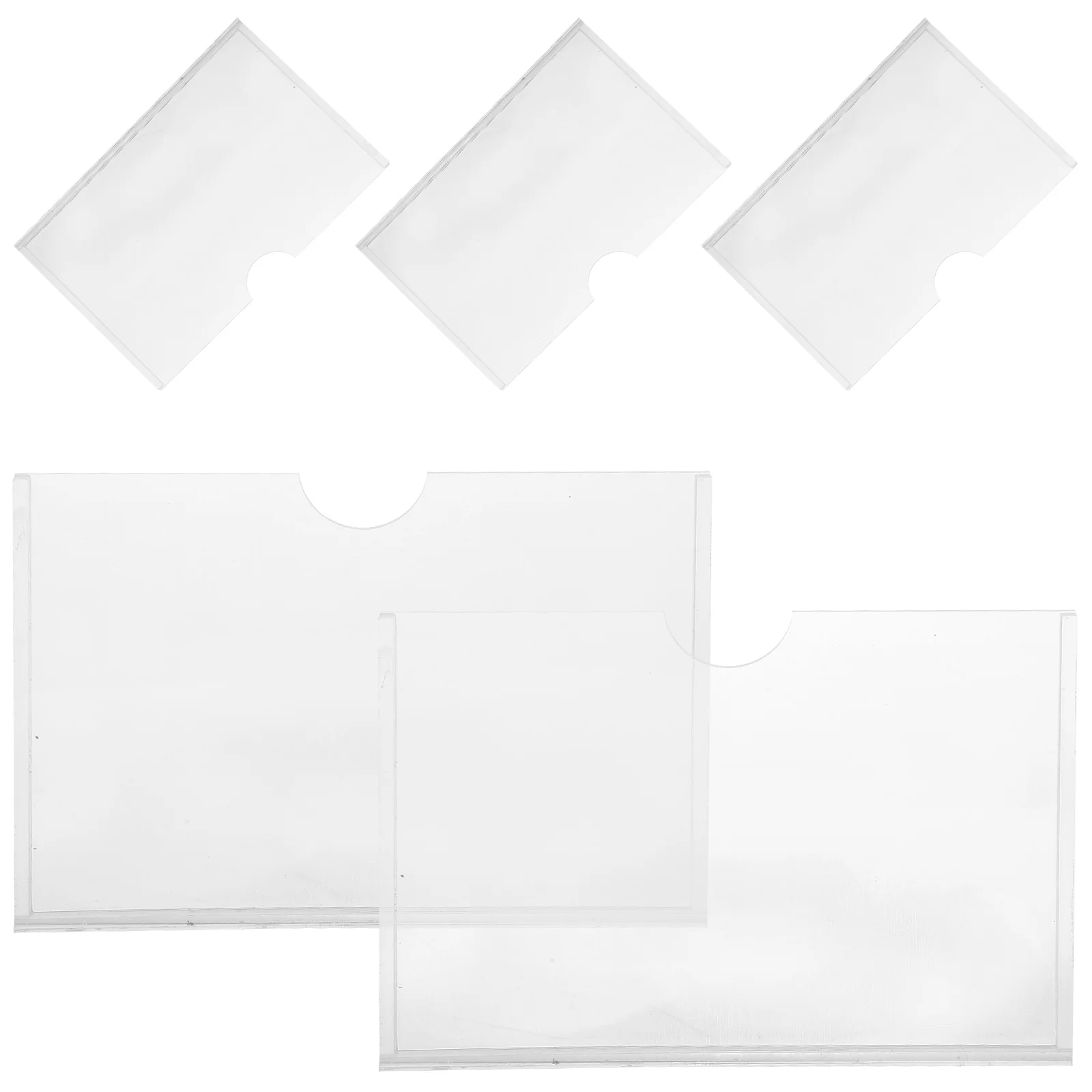 5Pcs Acrylic Card Holder 127x89mm Clear Label Display Rack Business Photo Reusable Storage Home School Mall Supermarket
5Pcs Acrylic Card Holder 127x89mm Clear Label Display Rack Business Photo Reusable Storage Home School Mall Supermarket