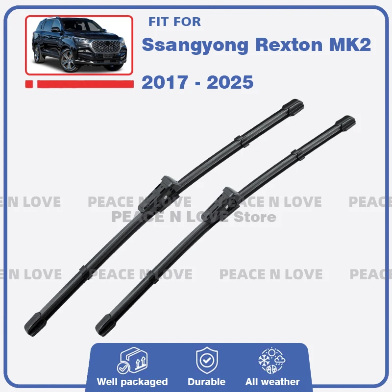 Для Ssangyong Rexton MK2 Y400 Y450 2017-2025 щетки переднего стеклоочистителя щетки лобовое стекло автоаксессуары 2018 2019 2022
Для Ssangyong Rexton MK2 Y400 Y450 2017-2025 щетки переднего стеклоочистителя щетки лобовое стекло автоаксессуары 2018 2019 2022