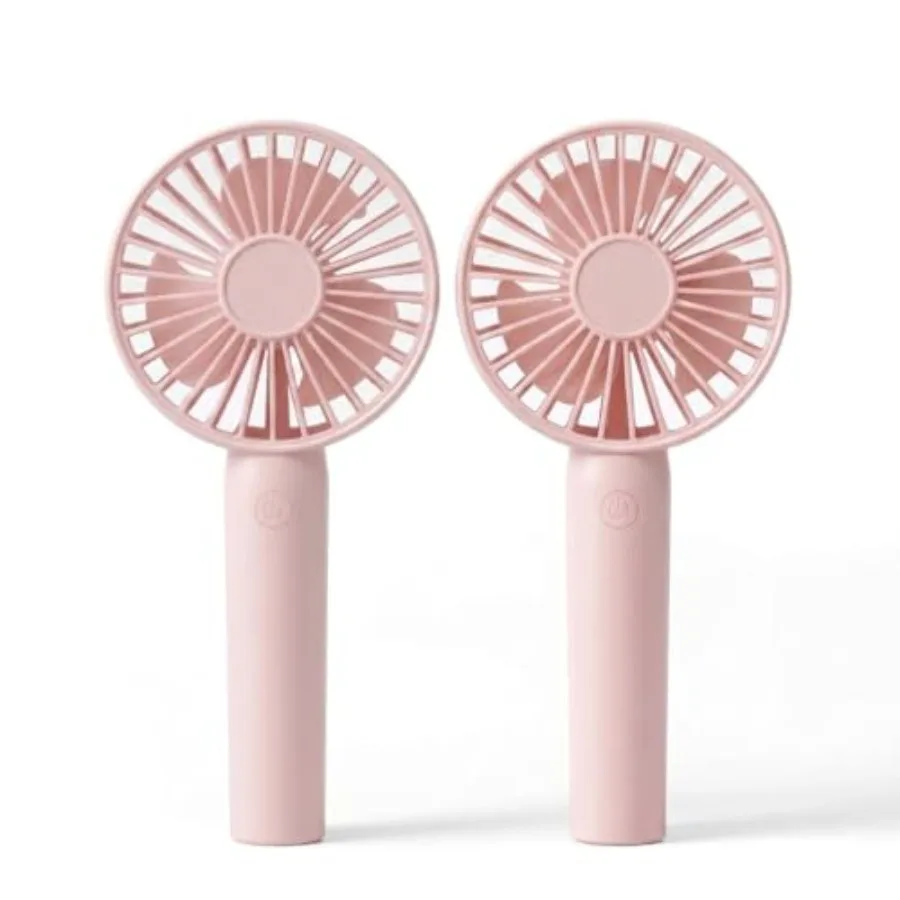 Portable Handheld Fan 2 Pack, USB Rechargeable Mini Fan, Ultra Quiet, 3 Speeds with Phone Holder Base, All Day Battery for Outd
Portable Handheld Fan 2 Pack, USB Rechargeable Mini Fan, Ultra Quiet, 3 Speeds with Phone Holder Base, All Day Battery for Outd