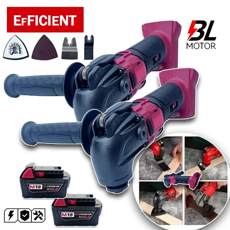 For Milwaukee 18V Battery Brushless Multi Functional Oscillating Tool 6 Gear Renovator Cordless Vibration Electric Trimmer Tools
For Milwaukee 18V Battery Brushless Multi Functional Oscillating Tool 6 Gear Renovator Cordless Vibration Electric Trimmer Tools