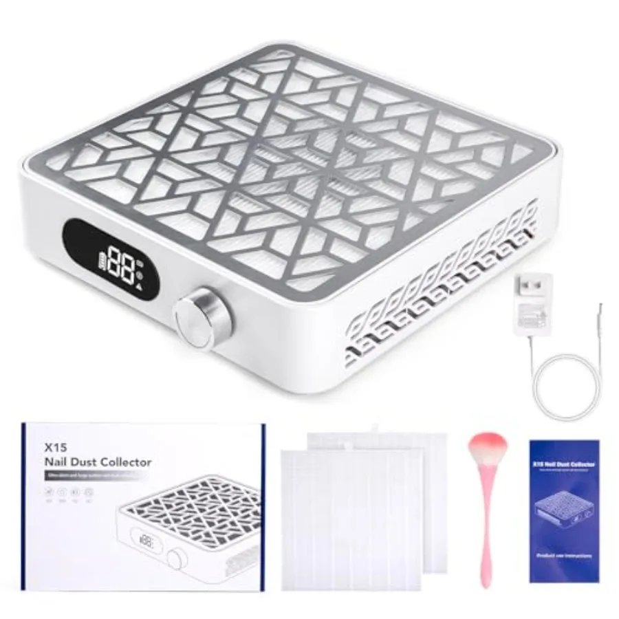 Professional Cordless Nail Dust Collector with 11-Gear Vacuum Fan for Nail Salon and Home Use Black Powerful Dust Suction Light
Professional Cordless Nail Dust Collector with 11-Gear Vacuum Fan for Nail Salon and Home Use Black Powerful Dust Suction Light