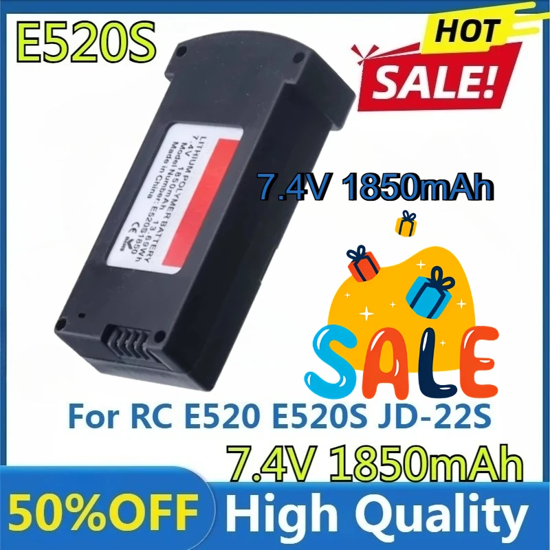 For RC E520 E520S JD-22S RC Quadcopter Spare Parts 7.4V Drones Battery New High Quality Replaceable 7.4V 1850mAh Battery
For RC E520 E520S JD-22S RC Quadcopter Spare Parts 7.4V Drones Battery New High Quality Replaceable 7.4V 1850mAh Battery