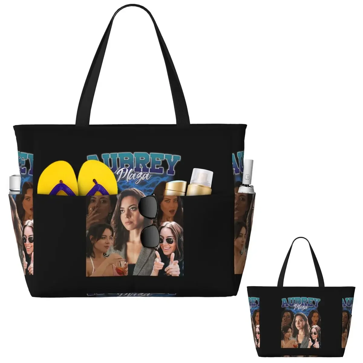 Aubrey Plaza Retro Style Beach Tote Bag Sport Gym Yoga Duffle Large Tote Bag Women Travel Bag Fitness bag
Aubrey Plaza Retro Style Beach Tote Bag Sport Gym Yoga Duffle Large Tote Bag Women Travel Bag Fitness bag