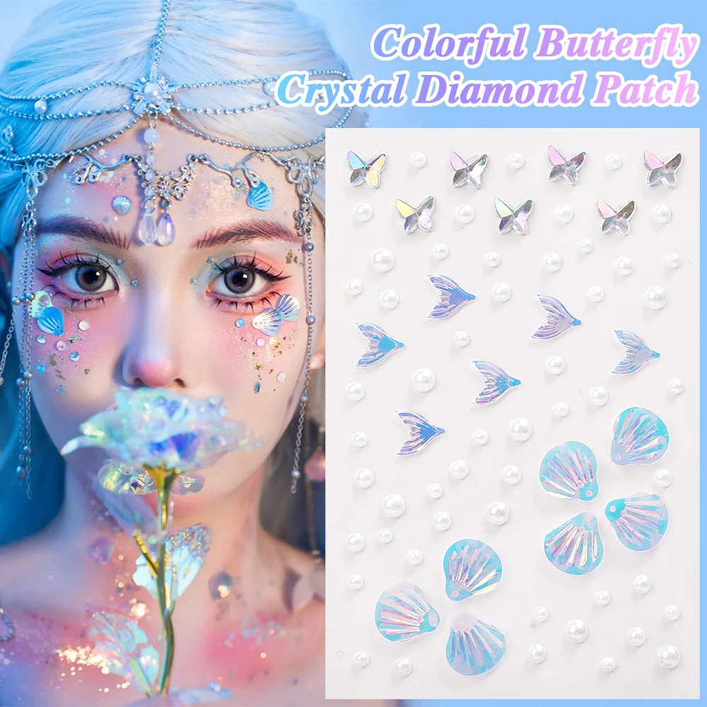 Acrylic Butterfly Crystal Diamond Stickers Lasting Durability Aurora Bow Mermaid Shell Pearl Gemstone Pattern Temporary Tattoos
Acrylic Butterfly Crystal Diamond Stickers Lasting Durability Aurora Bow Mermaid Shell Pearl Gemstone Pattern Temporary Tattoos