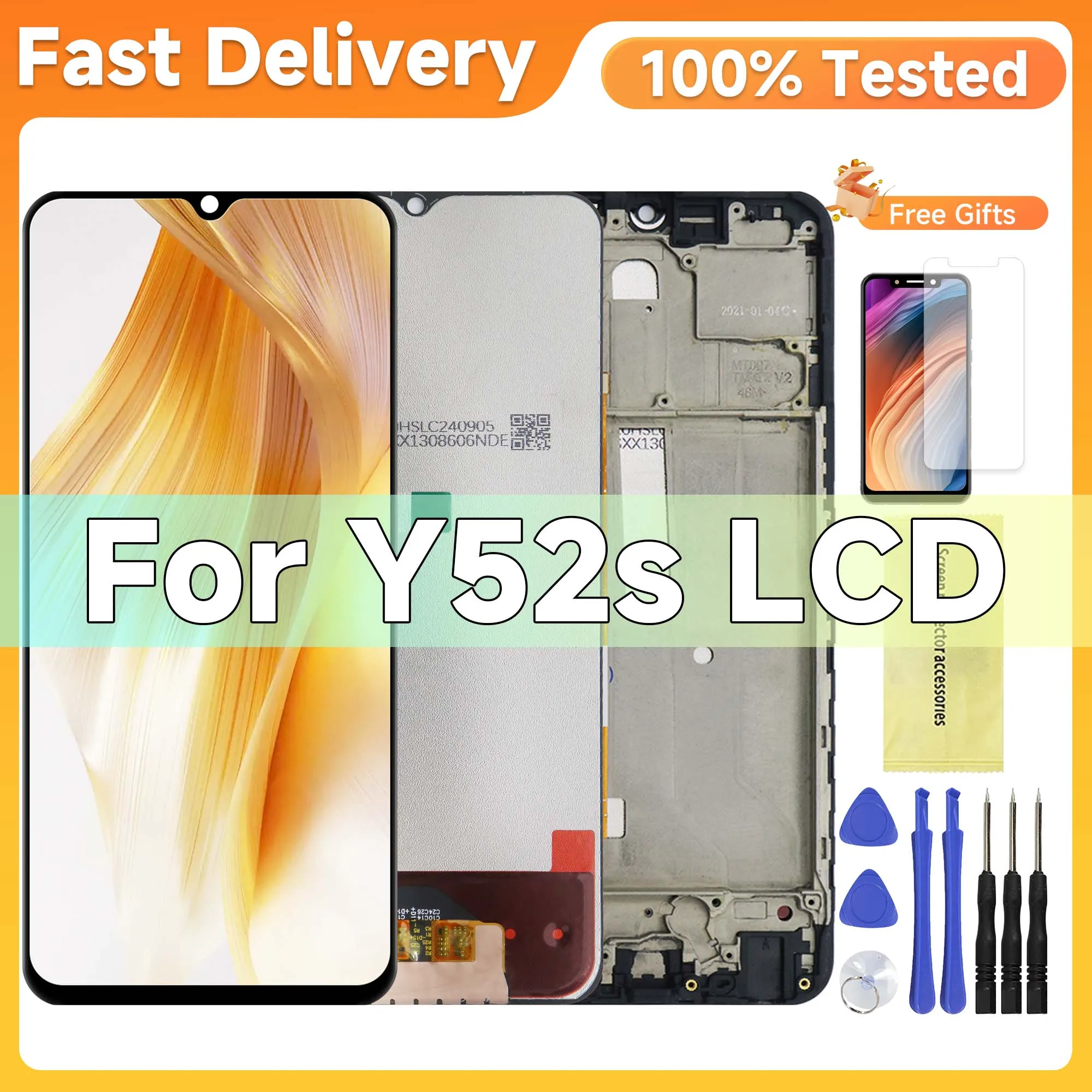 6.58'' LCD Display For VIVO Y52s LCD Replacement Display Touch Screen For VIVO Y31/Y31s/Y51/Y52S LCD Screen Digitizer Assembly
6.58'' LCD Display For VIVO Y52s LCD Replacement Display Touch Screen For VIVO Y31/Y31s/Y51/Y52S LCD Screen Digitizer Assembly