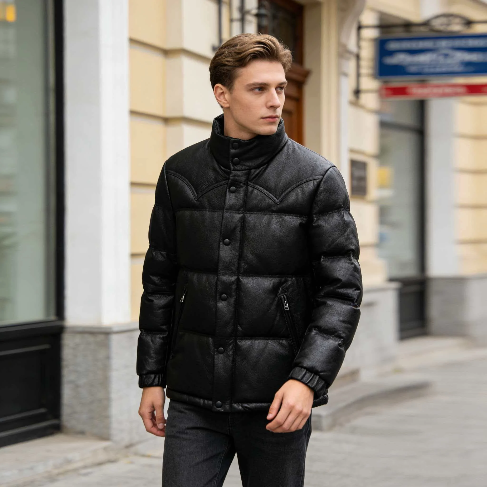Winter Black Thick Warm Down Jacket Men Casual Style Plus Size 5XL Genuine Natural Sheepskin Stand Collar Leather Coat
Winter Black Thick Warm Down Jacket Men Casual Style Plus Size 5XL Genuine Natural Sheepskin Stand Collar Leather Coat