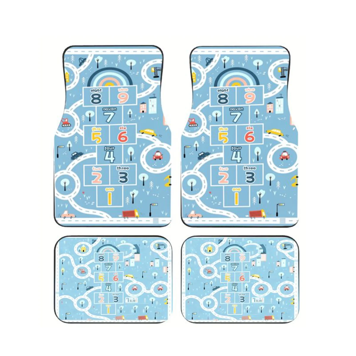 Universal 4Pcs Car Floor Mats Kids Hopscotch Number Cartoon Print Anti-slip Waterproof Auto Foot Mats Fit SUV Interior Carpets
Universal 4Pcs Car Floor Mats Kids Hopscotch Number Cartoon Print Anti-slip Waterproof Auto Foot Mats Fit SUV Interior Carpets