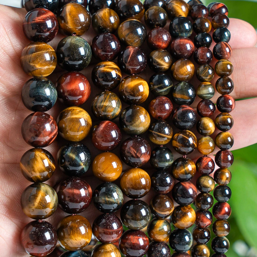 AAA Grade Natural Tiger Eye Round Loose Beads Red Yellow Blue 6/8/10/12mm 15'' Premium Gemstone for Jewelry Making Craft Beads
AAA Grade Natural Tiger Eye Round Loose Beads Red Yellow Blue 6/8/10/12mm 15'' Premium Gemstone for Jewelry Making Craft Beads
