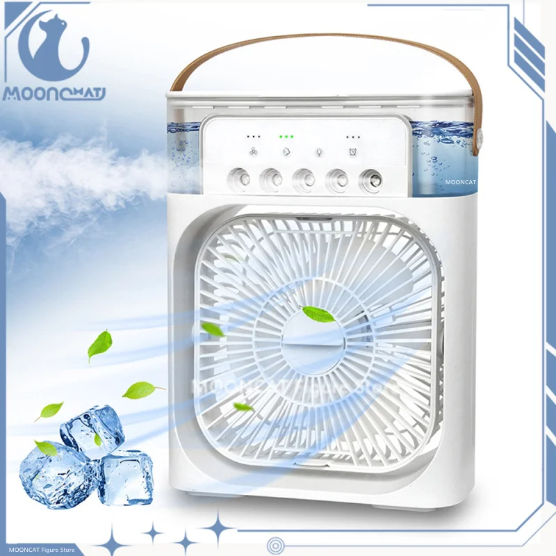 3 In 1 Portable Fan Air Conditioners USB Electric Fan LED Night Light Water Mist Fun Air Humidifie Air Cooler Office Home Fans
3 In 1 Portable Fan Air Conditioners USB Electric Fan LED Night Light Water Mist Fun Air Humidifie Air Cooler Office Home Fans