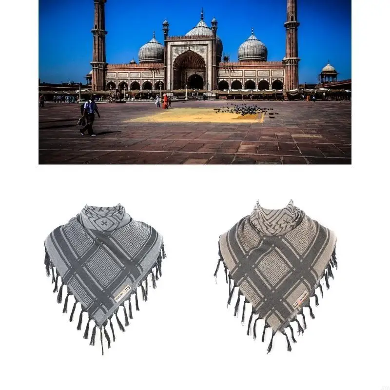 L5YA Fashion Shemagh Scarf with Tassels Mens Desert Scarves Arabian Shawl Head Wrap
L5YA Fashion Shemagh Scarf with Tassels Mens Desert Scarves Arabian Shawl Head Wrap