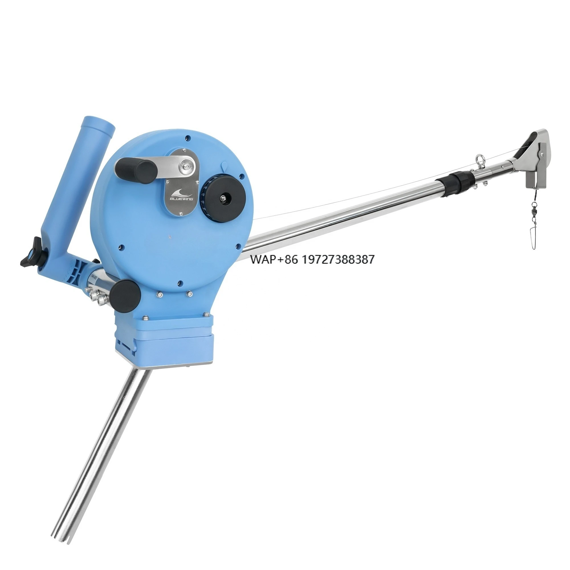 Manual Downrigger Billfish 160 with Telescopic Stainless Steel Boom for Precision Depth Trolling
Manual Downrigger Billfish 160 with Telescopic Stainless Steel Boom for Precision Depth Trolling