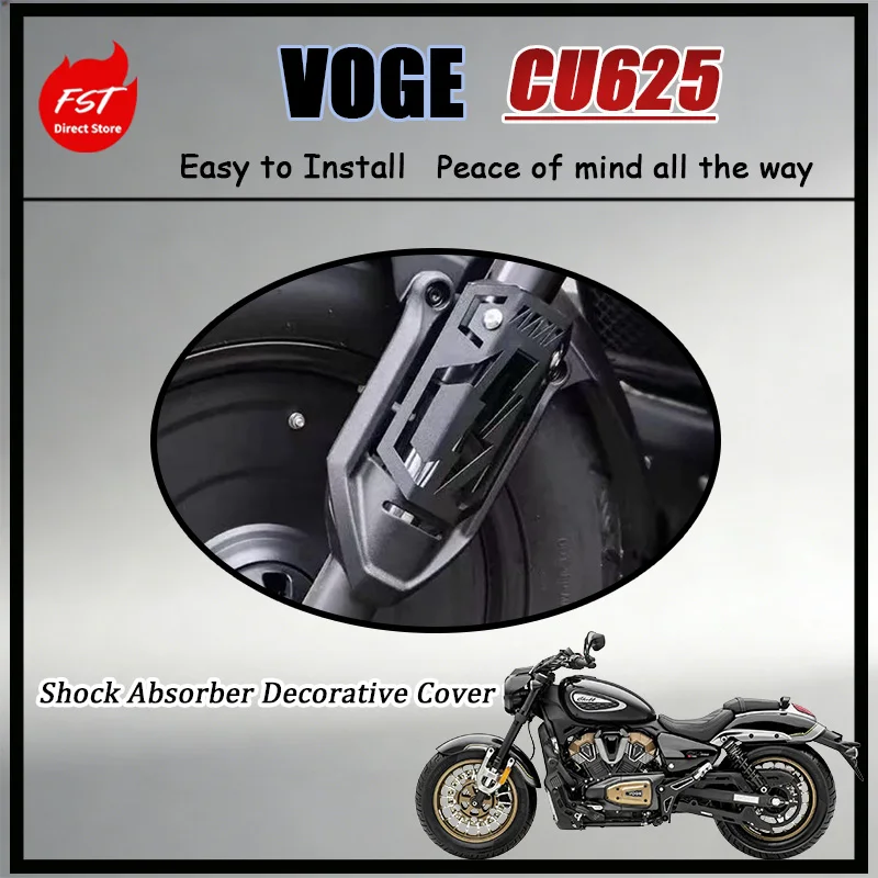 For Black Warrior Style Stainless Steel Shock Absorber Cover for VOGE CU625 Direct Bolt-On Luxury Motorcycle Refit Accessory
For Black Warrior Style Stainless Steel Shock Absorber Cover for VOGE CU625 Direct Bolt-On Luxury Motorcycle Refit Accessory