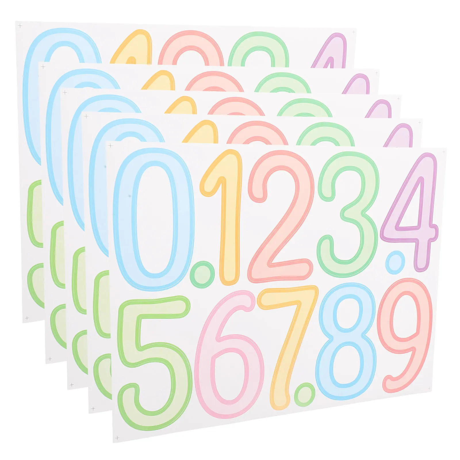 5 Sheets Self-Adhesive Number Stickers Waterproof Vinyl for Mailbox House Address Signs Kids Early Education Number Decals
5 Sheets Self-Adhesive Number Stickers Waterproof Vinyl for Mailbox House Address Signs Kids Early Education Number Decals