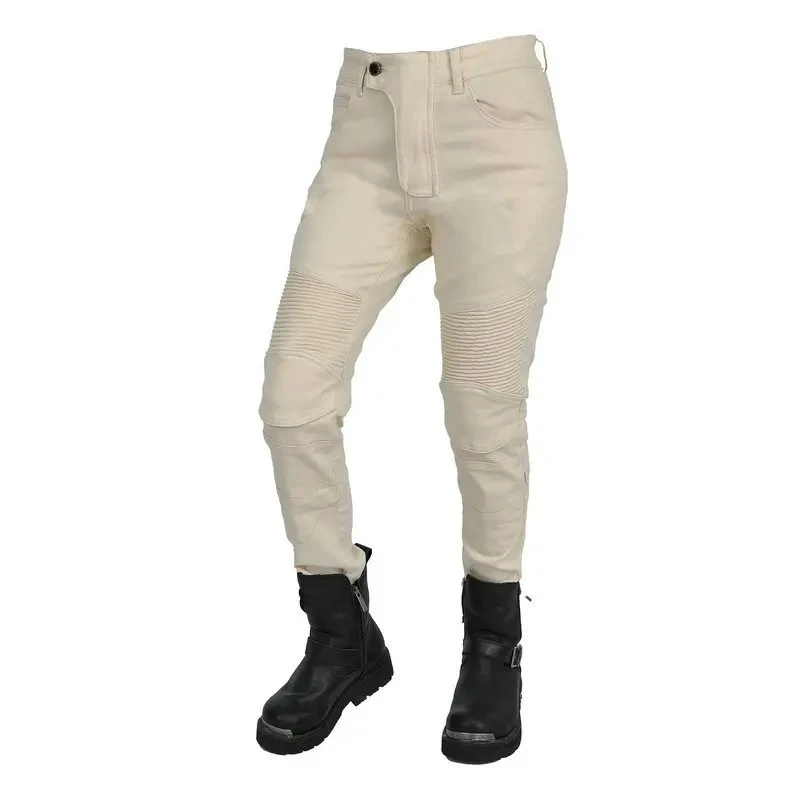 2026 Fashion Motorcycle Jeans for Women, Vintage Off-White Casual Riding Pants, Stretch Waterproof Biker Pants
2026 Fashion Motorcycle Jeans for Women, Vintage Off-White Casual Riding Pants, Stretch Waterproof Biker Pants