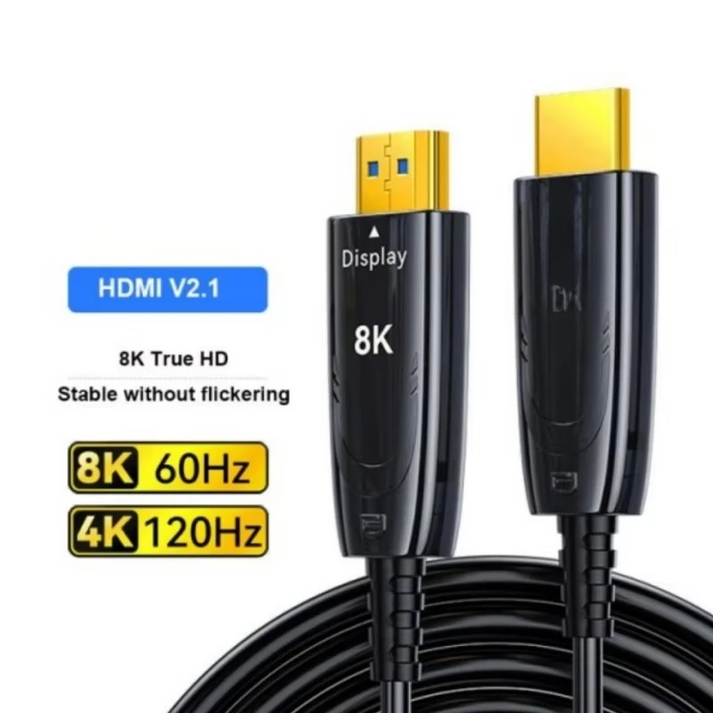 Оптоволоконный кабель HDMI 2.1, 15 м, HD, 48 Гбит/с, аудио-видео кабель, поддержка жесткого диска 8K при 60 Гц
Оптоволоконный кабель HDMI 2.1, 15 м, HD, 48 Гбит/с, аудио-видео кабель, поддержка жесткого диска 8K при 60 Гц