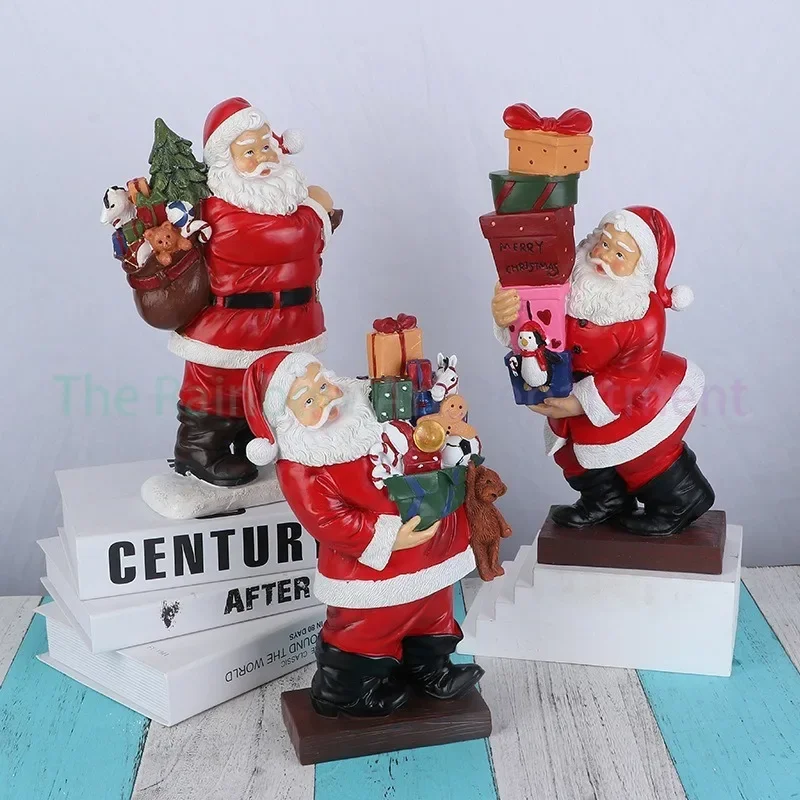Santa Claus doll Christmas hat ornament Christmas ornament gift resin atmosphere arrangement
Santa Claus doll Christmas hat ornament Christmas ornament gift resin atmosphere arrangement