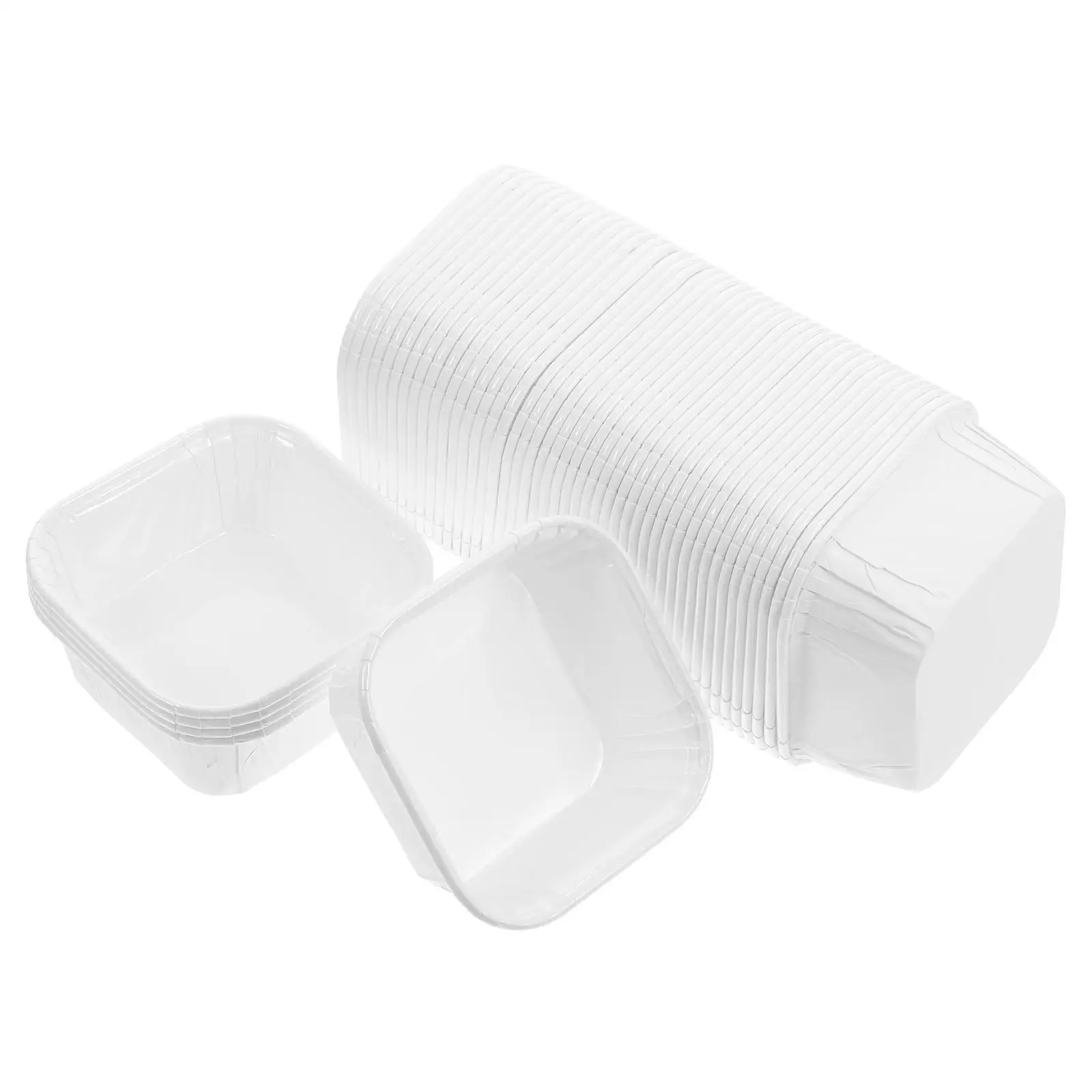 50 Pcs Disposable Square Cupcake Paper Cups Baking Mold with Lids for Cake Muffin Bread Packaging Box Holder Pan
50 Pcs Disposable Square Cupcake Paper Cups Baking Mold with Lids for Cake Muffin Bread Packaging Box Holder Pan