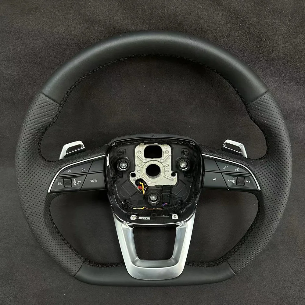 Кожаный руль с подогревом для Audi q5 sq5 2019-202205 обновленный спортивный руль с подогревом с плоской подошвой
Кожаный руль с подогревом для Audi q5 sq5 2019-202205 обновленный спортивный руль с подогревом с плоской подошвой