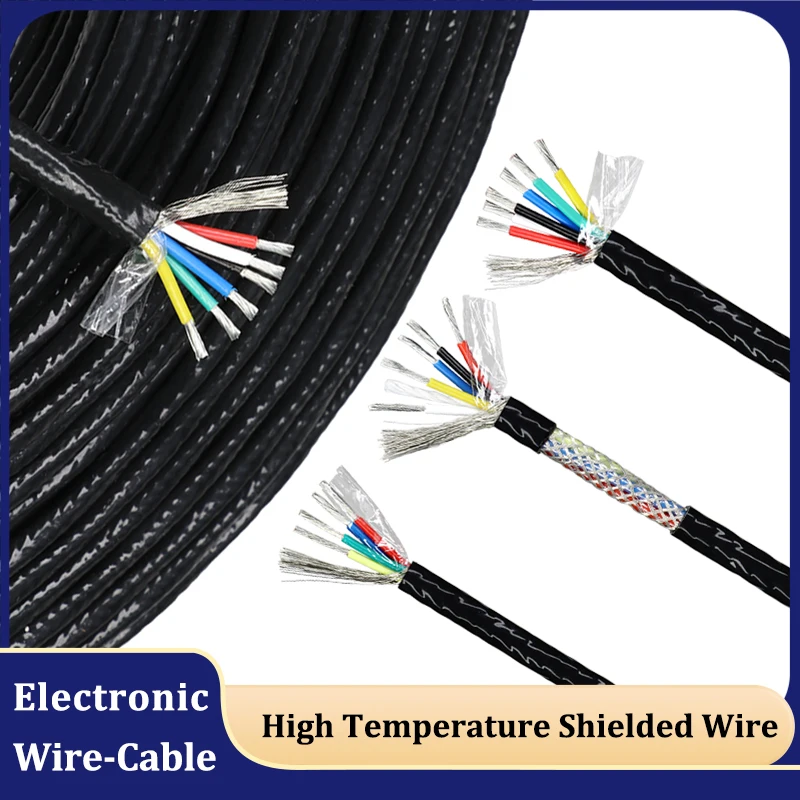 PTFE Shielded Wire Sq 0.3/0.5/0.75/1.0/1.5mm High Temperature FEP Fluorine Plastic Oil Resistance Tinned Copper Shielding Cable
PTFE Shielded Wire Sq 0.3/0.5/0.75/1.0/1.5mm High Temperature FEP Fluorine Plastic Oil Resistance Tinned Copper Shielding Cable