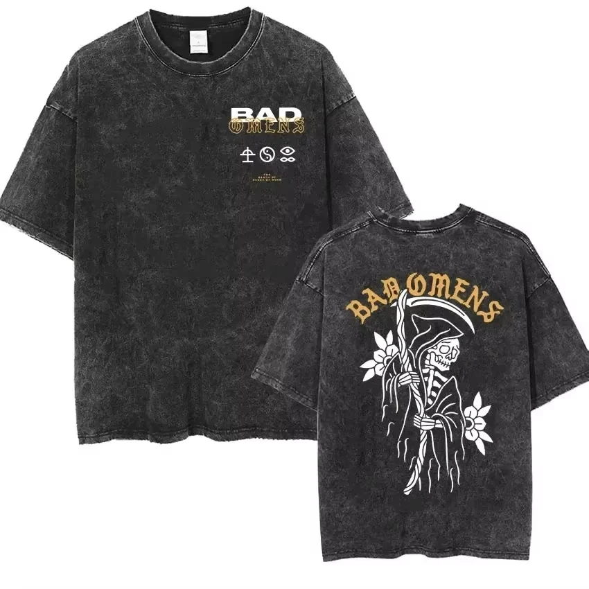 2025 Streetwear Bad Omens Band Music Tour 2025 Washed T Shirt Retro 90s Men Women Clothing Y2k Hip Hop T-shirt Casual Tees
2025 Streetwear Bad Omens Band Music Tour 2025 Washed T Shirt Retro 90s Men Women Clothing Y2k Hip Hop T-shirt Casual Tees