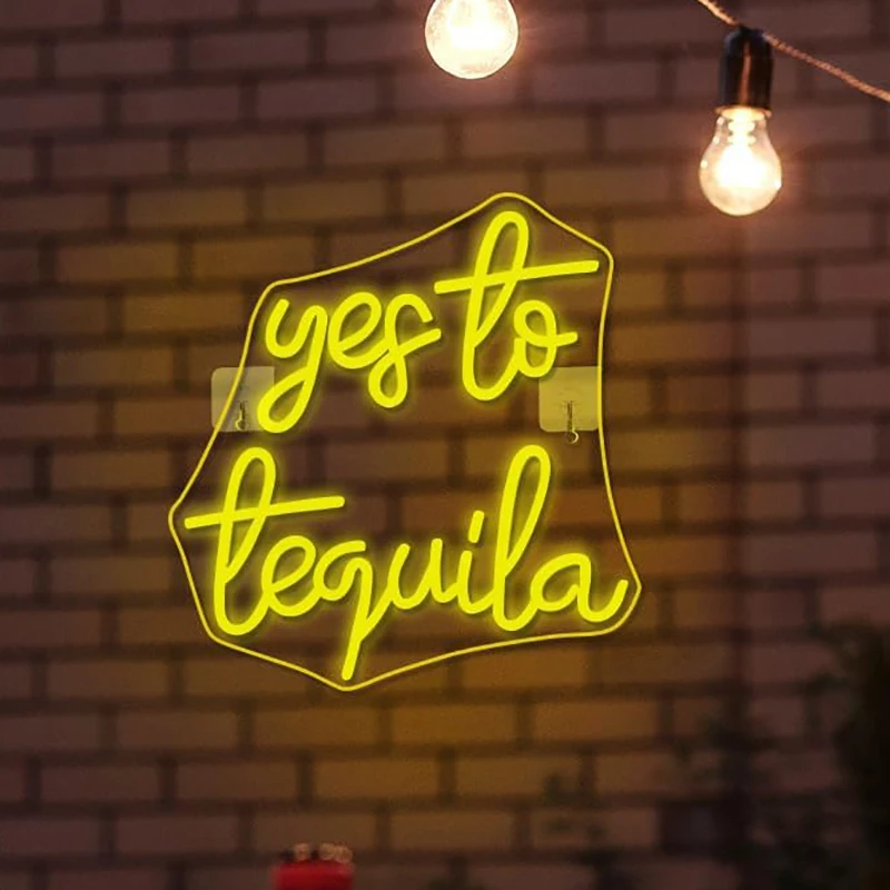 Yes To Tequila Neon Sign USB Dimmable Tequila Bar Light Up Sign Wall Decor for Party Men Cave Home Pub LED Bar
Yes To Tequila Neon Sign USB Dimmable Tequila Bar Light Up Sign Wall Decor for Party Men Cave Home Pub LED Bar