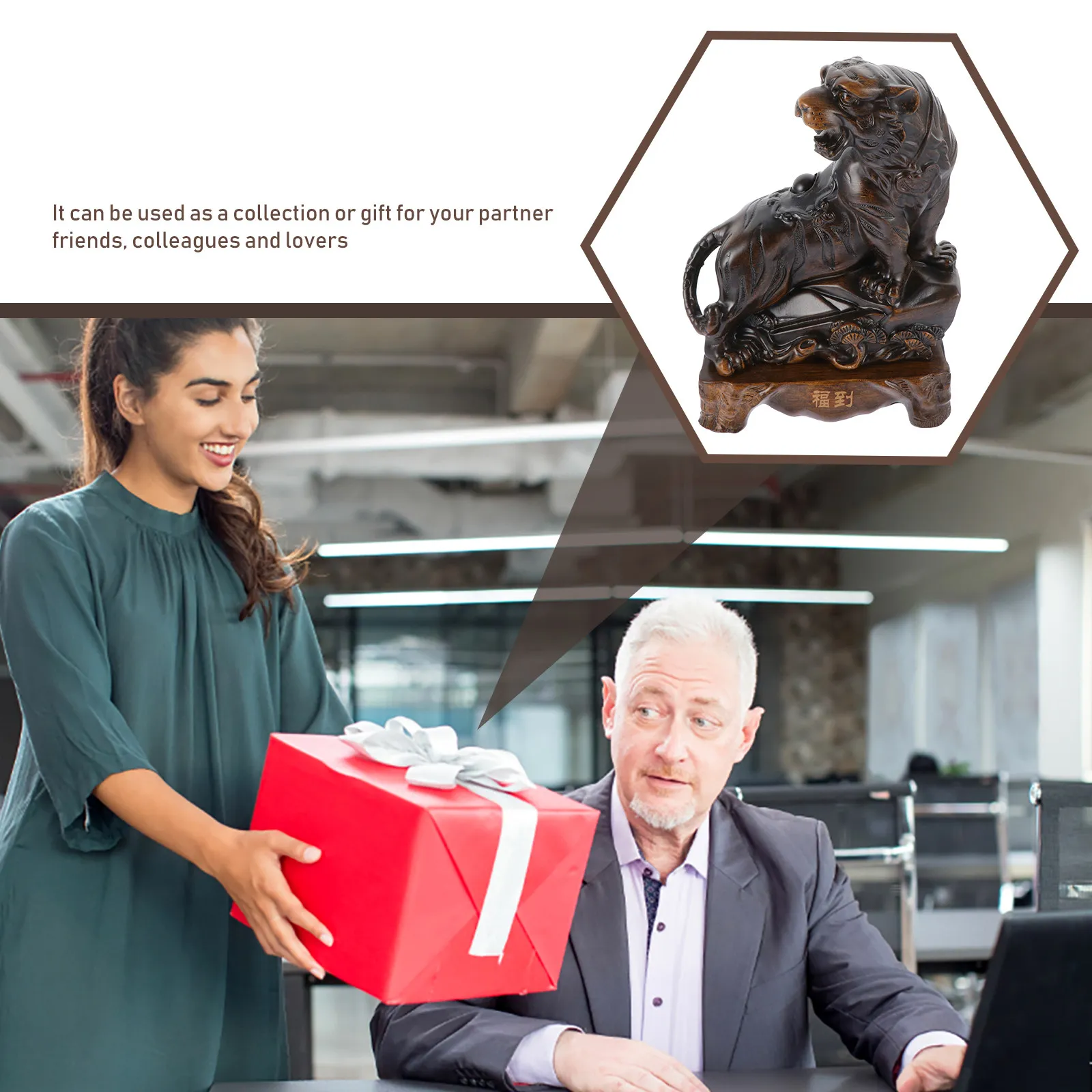 Tiger Statue Resin Desktop Decor Exquisite Creative Animal Ornament New Year Tiger Small Decor Craft Creative Resin Figurine
Tiger Statue Resin Desktop Decor Exquisite Creative Animal Ornament New Year Tiger Small Decor Craft Creative Resin Figurine