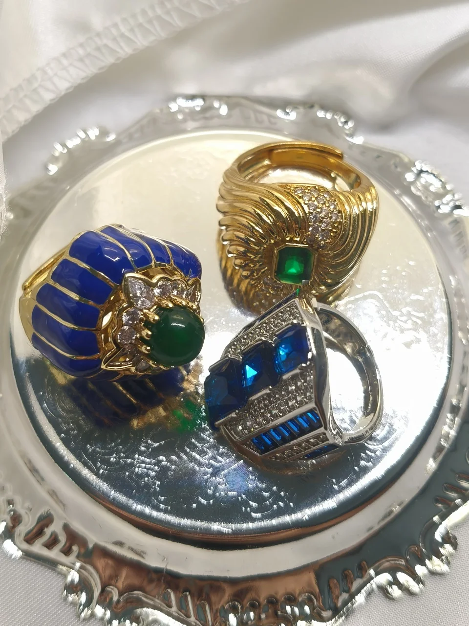 Unisex Fashion 925 Silver Synthetic Sapphire Emerald Ring Vintage Emerald Finger Band Statement Jewelry For Famale Men Jewelry
Unisex Fashion 925 Silver Synthetic Sapphire Emerald Ring Vintage Emerald Finger Band Statement Jewelry For Famale Men Jewelry