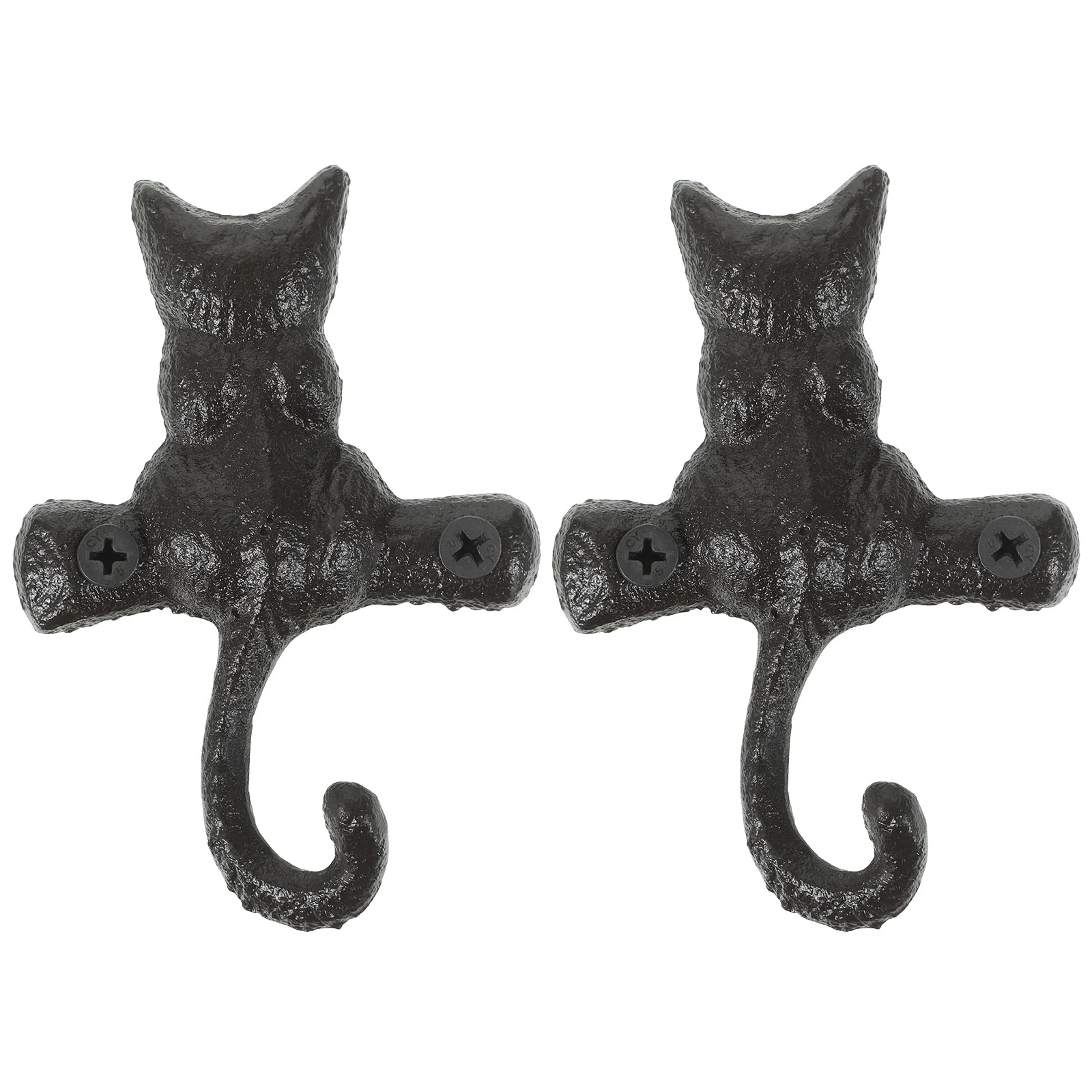 2 Pcs Wall-mounted Coat Rack European Classical Cast Iron Cat Hook Decorative Hooks for Hanging
2 Pcs Wall-mounted Coat Rack European Classical Cast Iron Cat Hook Decorative Hooks for Hanging