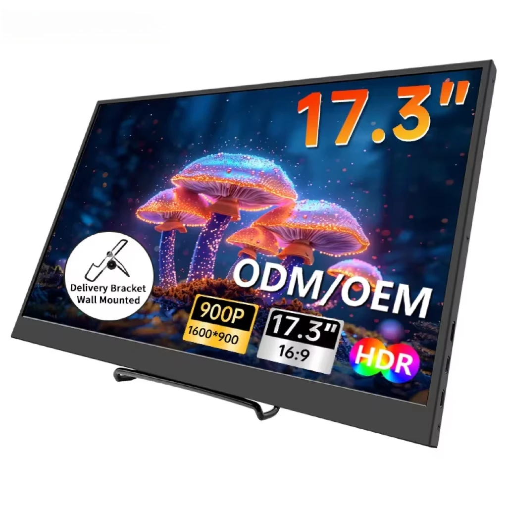 HGFRTEE 17.3 Inch IPS LED Screen 1080P 60Hz HDR USB-C Portable Gaming Display Portable For Mobile
HGFRTEE 17.3 Inch IPS LED Screen 1080P 60Hz HDR USB-C Portable Gaming Display Portable For Mobile